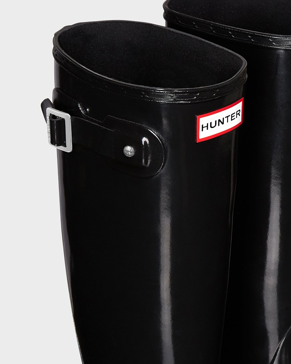 Galochas Altas Hunter Feminina Pretas - Original Gloss - 71MOYWZVI